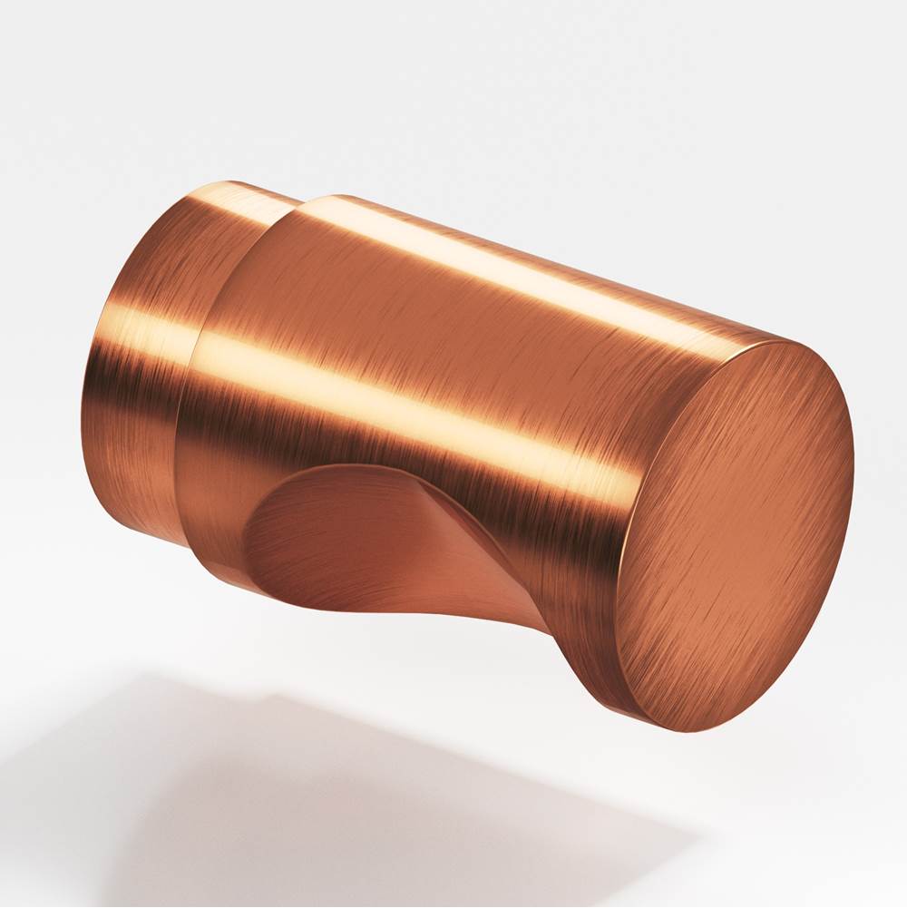 Colonial Bronze - 0.5'' diameter Round Cabinet Knob hand finished in Antique Copper - Antique Copper