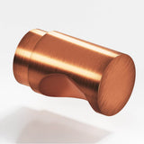 Colonial Bronze - 0.5'' diameter Round Cabinet Knob hand finished in Antique Copper - Antique Copper