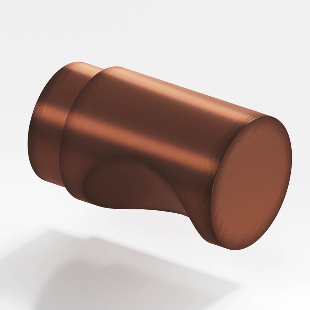 Colonial Bronze - 0.75'' diameter Round Cabinet Knob hand finished in Matte Antique Copper - Matte Antique Copper