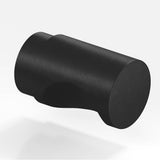 Colonial Bronze - 1'' diameter Round Cabinet Knob, Back-to-Back Shower Door Knob Kit hand finished in Matte Satin Black - Matte Satin Black