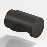 Colonial Bronze - 0.5'' diameter Round Cabinet Knob hand finished in Distressed Satin Black - Distressed Satin Black