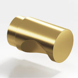 Colonial Bronze - 0.5'' diameter Round Cabinet Knob hand finished in Satin Brass - Satin Brass