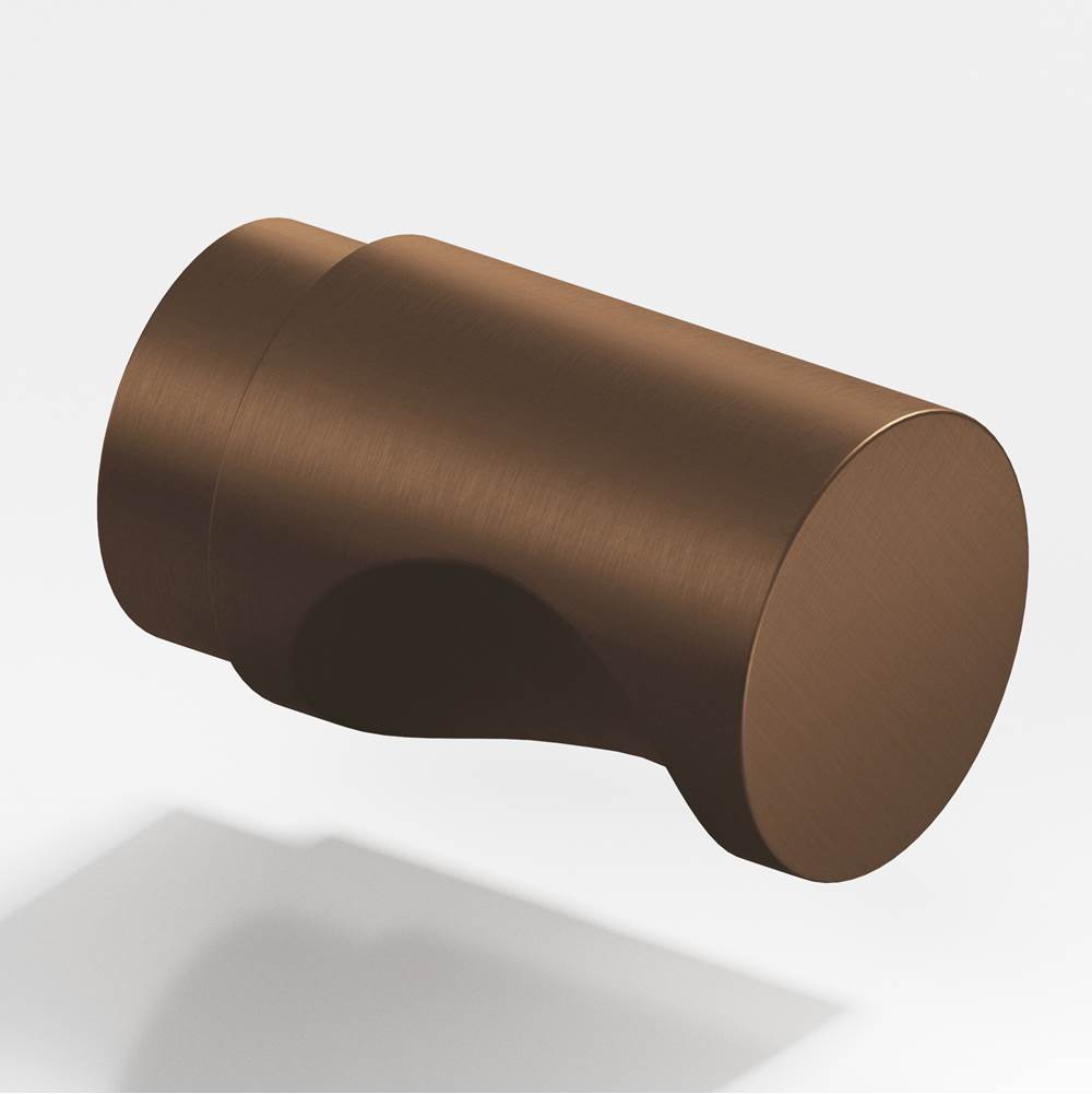 Colonial Bronze - 0.5'' diameter Round Cabinet Knob hand finished in Matte Oil Rubbed Bronze - Matte Oil Rubbed Bronze