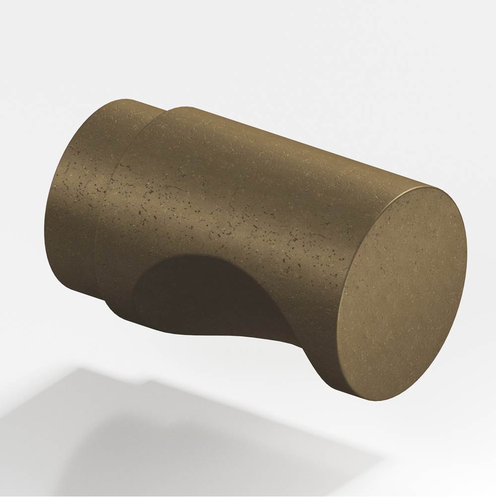 Colonial Bronze - 0.75'' diameter Round Cabinet Knob hand finished in Distressed Oil Rubbed Bronze - Distressed Oil Rubbed Bronze
