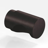 Colonial Bronze - 1'' diameter Round Cabinet Knob, Back-to-Back Shower Door Knob Kit hand finished in Matte Dark Statuary Bronze - Matte Dark Statuary Bronze