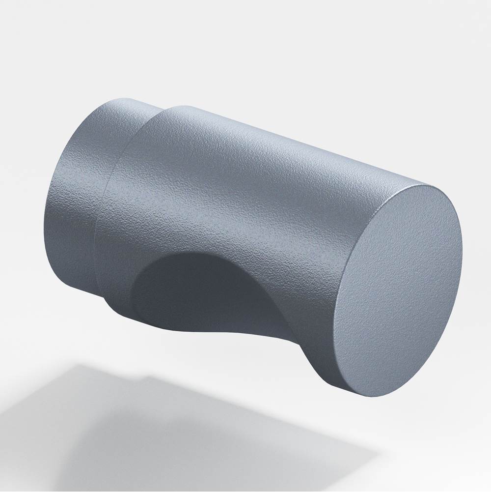 Colonial Bronze - 0.75'' diameter Round Cabinet Knob hand finished in Frost Chrome - Frost Chrome