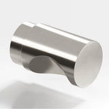 Colonial Bronze - 1'' diameter Round Cabinet Knob, Back-to-Back Shower Door Knob Kit hand finished in Satin Nickel - Satin Nickel