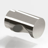 Colonial Bronze - 0.5'' diameter Round Cabinet Knob hand finished in Nickel Stainless - Nickel Stainless