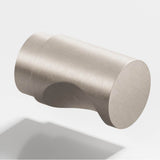Colonial Bronze - 1'' diameter Round Cabinet Knob, Back-to-Back Shower Door Knob Kit hand finished in Matte Satin Nickel - Matte Satin Nickel