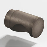 Colonial Bronze - 0.5'' diameter Round Cabinet Knob hand finished in Distressed Pewter - Distressed Pewter