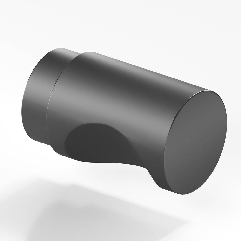 Colonial Bronze - 0.75'' diameter Round Cabinet Knob hand finished in Matte Graphite - Matte Graphite