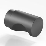 Colonial Bronze - 1'' diameter Round Cabinet Knob, Back-to-Back Shower Door Knob Kit hand finished in Matte Graphite - Matte Graphite