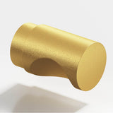 Colonial Bronze - 0.5'' diameter Round Cabinet Knob hand finished in Frost Brass - Frost Brass