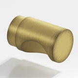 Colonial Bronze - 0.5'' diameter Round Cabinet Knob hand finished in Matte Antique Satin Brass - Matte Antique Satin Brass