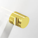 Colonial Bronze - 0.75'' diameter Round, grooved Cabinet Knob hand finished in French Gold - French Gold