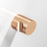 Colonial Bronze - 0.75'' diameter Round, grooved Cabinet Knob hand finished in Satin Bronze - Satin Bronze