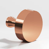 Colonial Bronze - 1.25'' diameter Round Cabinet Knob with flared post hand finished in Polished Copper - Polished Copper
