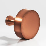 Colonial Bronze - 1.5'' diameter Round Cabinet Knob with flared post hand finished in Antique Copper - Antique Copper