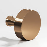 Colonial Bronze - 1.5'' diameter Round Cabinet Knob with flared post hand finished in Polished Bronze - Polished Bronze