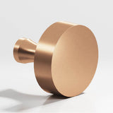 Colonial Bronze - 1'' diameter Round Cabinet Knob with flared post hand finished in Satin Bronze - Satin Bronze