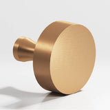 Colonial Bronze - 1.25'' diameter Round Cabinet Knob with flared post hand finished in Matte Satin Bronze - Matte Satin Bronze