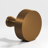 Colonial Bronze - 1.5'' diameter Round Cabinet Knob with flared post hand finished in Matte Light Statuary Bronze - Matte Light Statuary Bronze