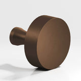 Colonial Bronze - 1.5'' diameter Round Cabinet Knob with flared post hand finished in Matte Oil Rubbed Bronze - Matte Oil Rubbed Bronze