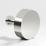 Colonial Bronze - 1.25'' diameter Round Cabinet Knob with flared post hand finished in Polished Nickel - Polished Nickel