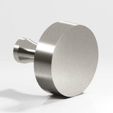 Colonial Bronze - 1.25'' diameter Round Cabinet Knob with flared post hand finished in Satin Nickel - Satin Nickel