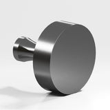 Colonial Bronze - 1'' diameter Round Cabinet Knob with flared post hand finished in Graphite - Graphite