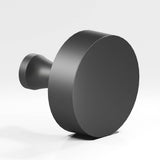 Colonial Bronze - 1.25'' diameter Round Cabinet Knob with flared post hand finished in Matte Graphite - Matte Graphite