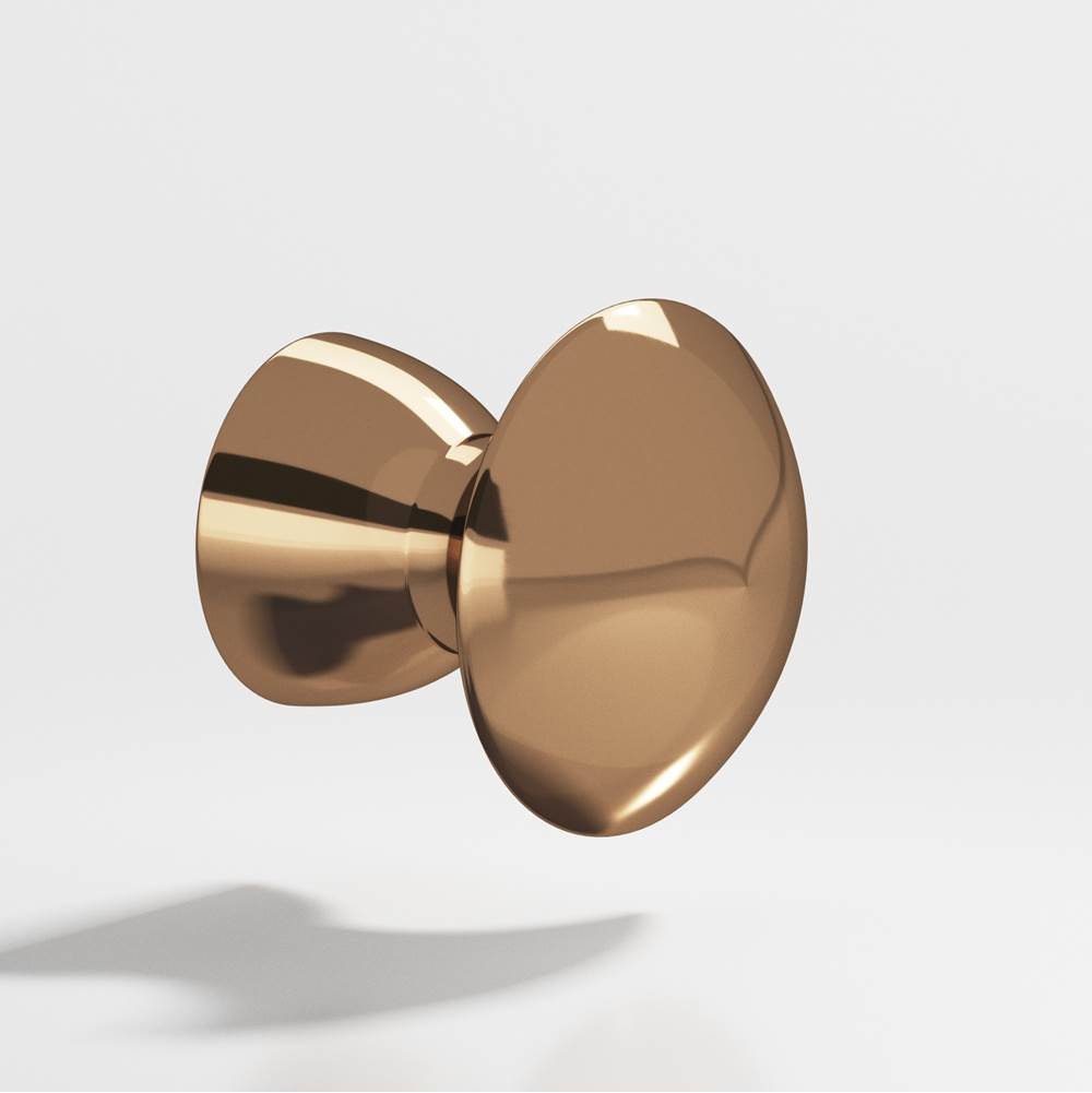 Colonial Bronze - 0.75'' diameter Round Cabinet Knob hand finished in Polished Bronze - Polished Bronze