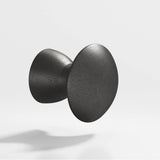 Colonial Bronze - 1'' diameter Round Cabinet Knob hand finished in Distressed Satin Black - Distressed Satin Black