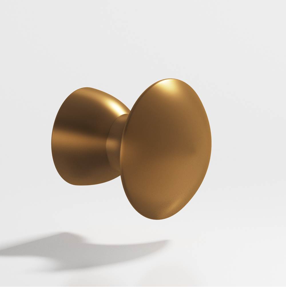 Colonial Bronze - 1'' diameter Round Cabinet Knob hand finished in Matte Light Statuary Bronze - Matte Light Statuary Bronze
