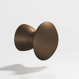 Colonial Bronze - 1.25'' diameter Round Cabinet Knob, Back-to-Back Shower Door Knob Kit hand finished in Matte Oil Rubbed Bronze - Matte Oil Rubbed Bronze