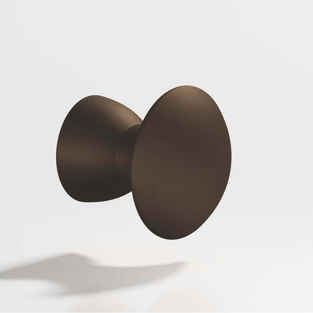 Colonial Bronze - 1'' diameter Round Cabinet Knob hand finished in Heritage Bronze - Heritage Bronze