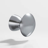 Colonial Bronze - 1'' diameter Round Cabinet Knob hand finished in Satin Chrome - Satin Chrome