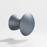 Colonial Bronze - 1.25'' diameter Round Cabinet Knob, Back-to-Back Shower Door Knob Kit hand finished in Frost Chrome - Frost Chrome