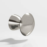 Colonial Bronze - 1.25'' diameter Round Cabinet Knob, Back-to-Back Shower Door Knob Kit hand finished in Satin Nickel - Satin Nickel