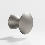 Colonial Bronze - 1'' diameter Round Cabinet Knob hand finished in Frost Nickel - Frost Nickel
