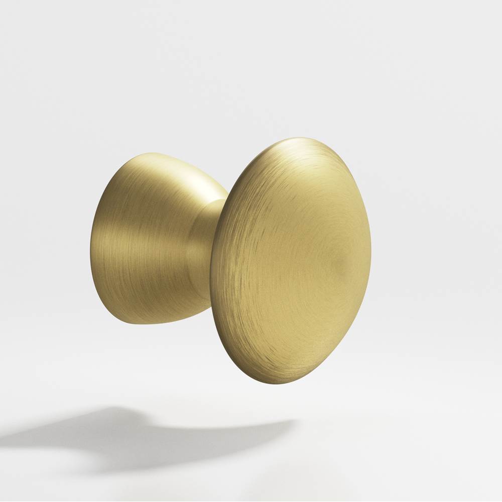 Colonial Bronze - 0.75'' diameter Round Cabinet Knob hand finished in Matte Antique Satin Brass - Matte Antique Satin Brass