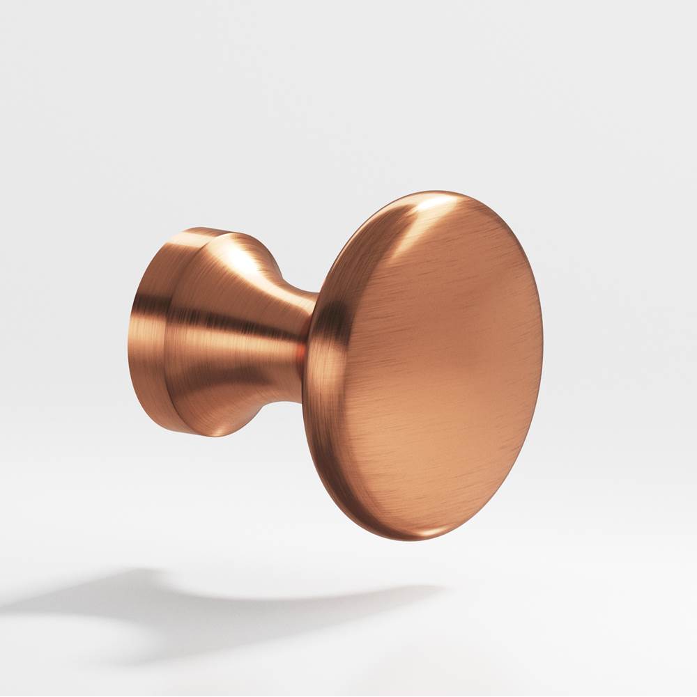 Colonial Bronze - 1.125'' diameter Round Cabinet Knob hand finished in Antique Copper - Antique Copper