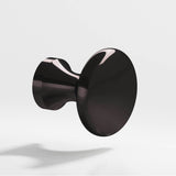 Colonial Bronze - 0.875'' diameter Round Cabinet Knob hand finished in Satin Black - Satin Black