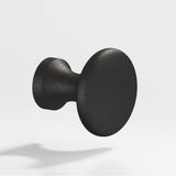 Colonial Bronze - 1.125'' diameter Round Cabinet Knob hand finished in Frost Black - Frost Black