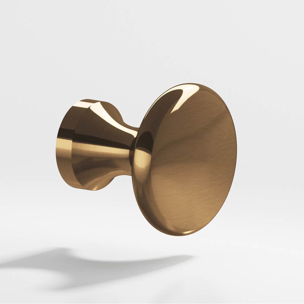 Colonial Bronze - 0.875'' diameter Round Cabinet Knob hand finished in Light Statuary Bronze - Light Statuary Bronze