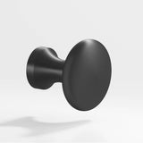 Colonial Bronze - 0.875'' diameter Round Cabinet Knob hand finished in Matte Graphite - Matte Graphite