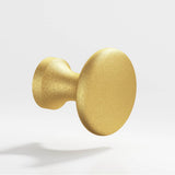 Colonial Bronze - 1.125'' diameter Round Cabinet Knob hand finished in Frost Brass - Frost Brass