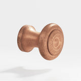 Colonial Bronze - 0.625'' diameter Round Cabinet Knob hand finished in Distressed Antique Copper - Distressed Antique Copper