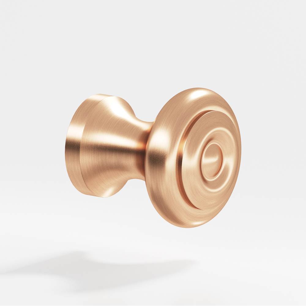 Colonial Bronze - 0.875'' diameter Round Cabinet Knob hand finished in Satin Bronze - Satin Bronze