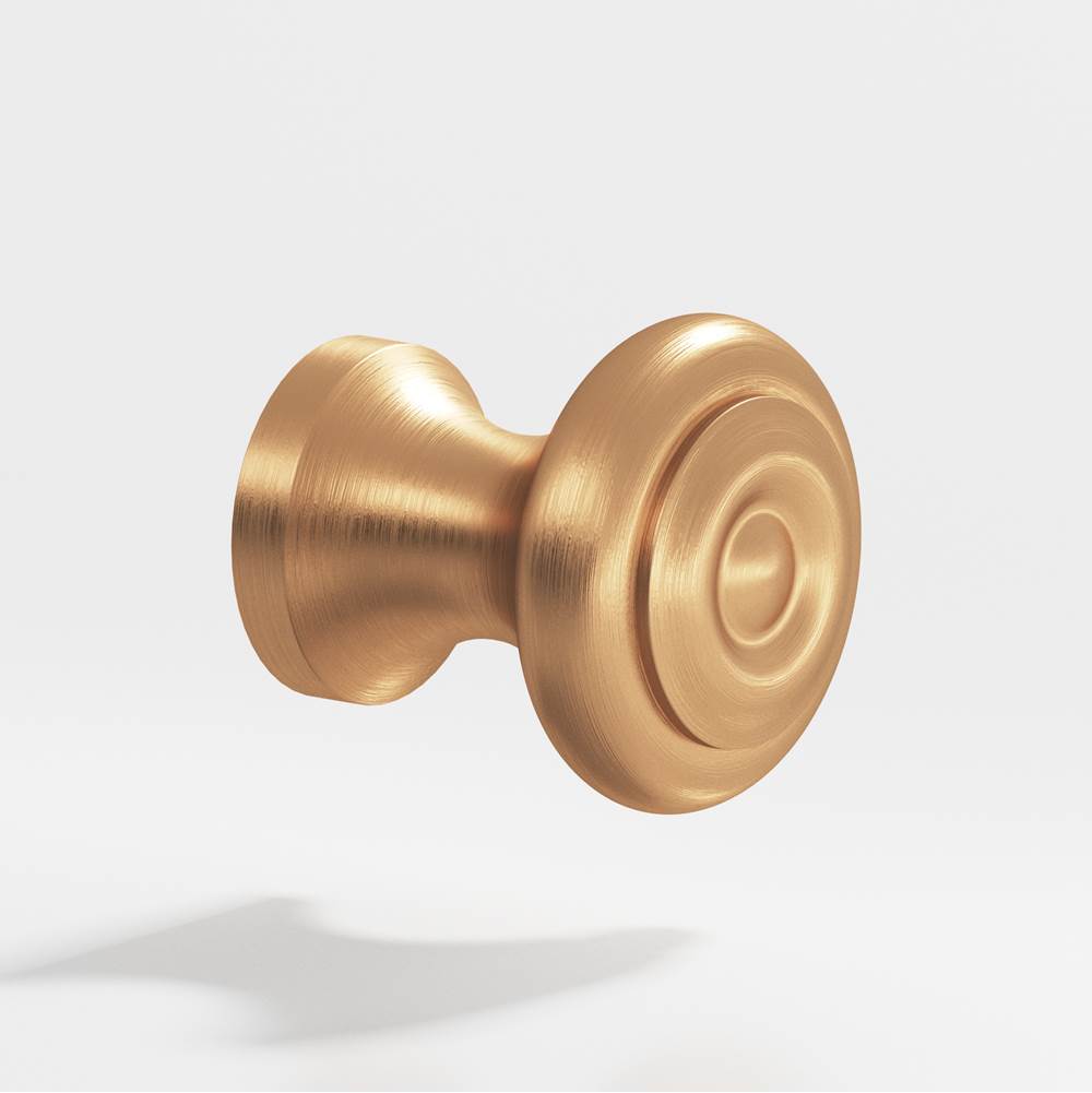 Colonial Bronze - 0.625'' diameter Round Cabinet Knob hand finished in Matte Satin Bronze - Matte Satin Bronze